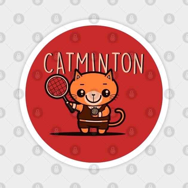 Catminton Magnet by Originals by Boggs Nicolas